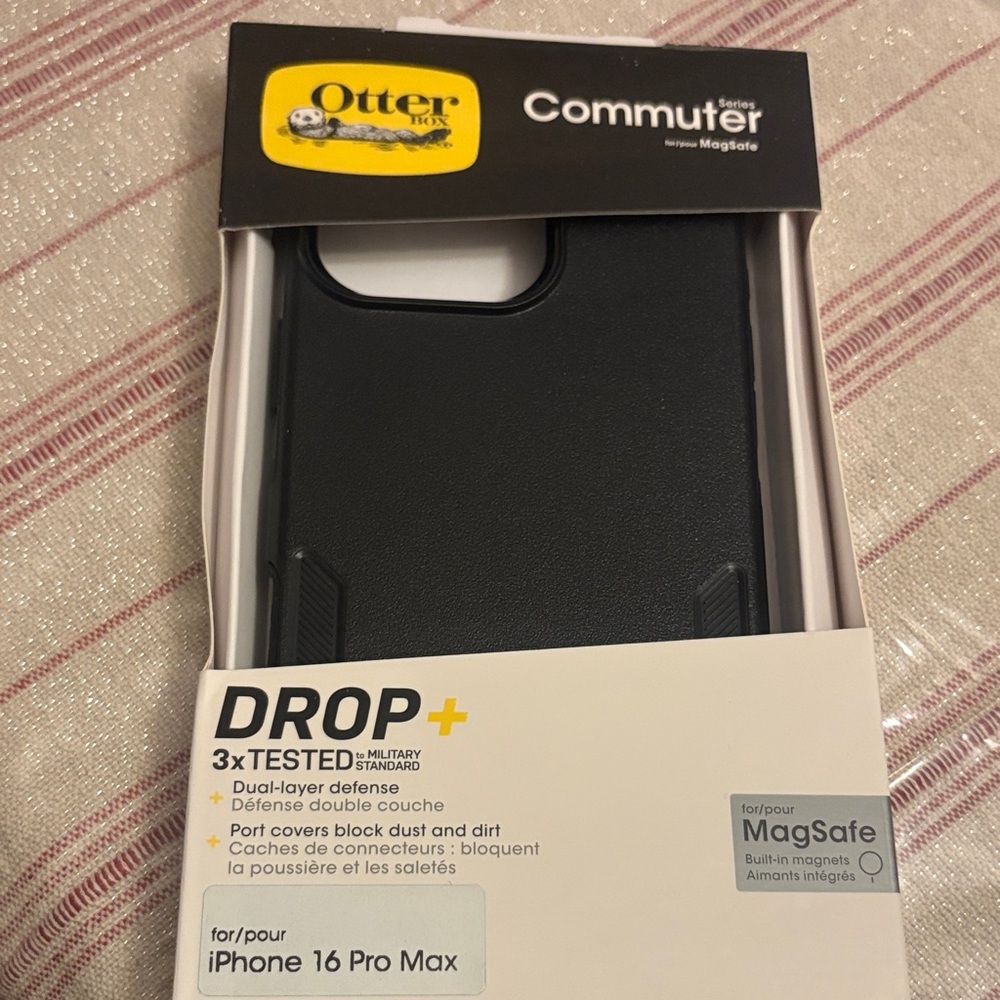 OtterBox Commuter Series Case for iPhone 16 Pro Max - Black
